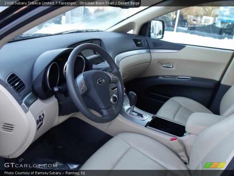 Desert Beige Interior - 2008 Tribeca Limited 7 Passenger 