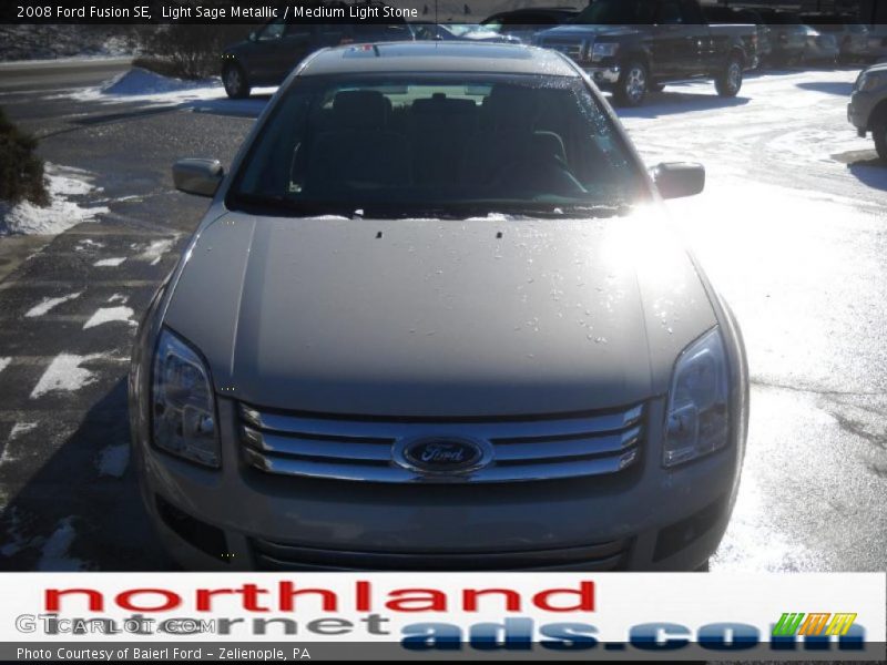 Light Sage Metallic / Medium Light Stone 2008 Ford Fusion SE