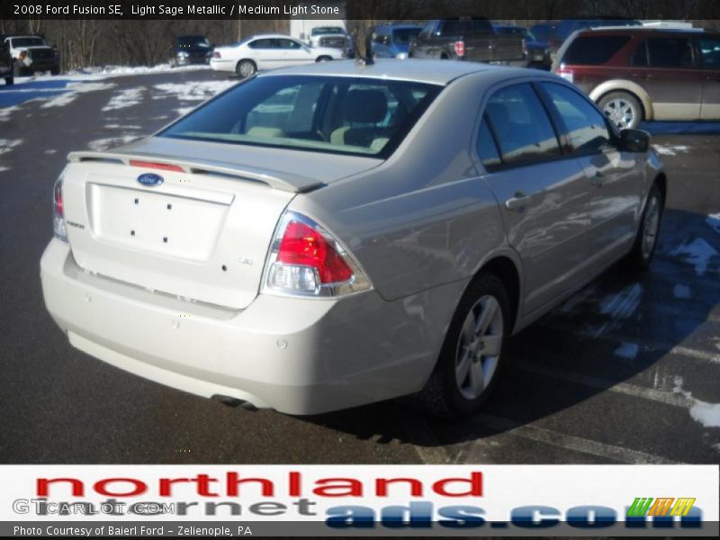 Light Sage Metallic / Medium Light Stone 2008 Ford Fusion SE