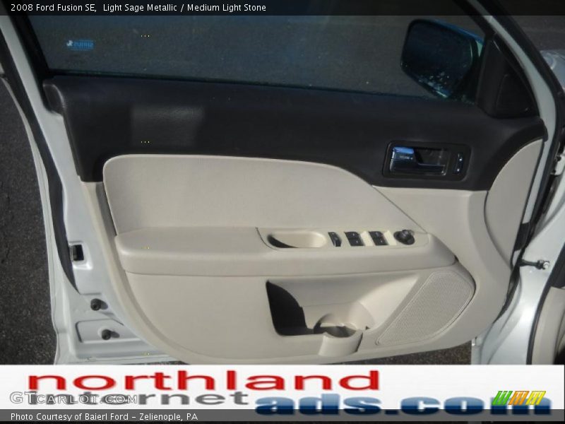 Light Sage Metallic / Medium Light Stone 2008 Ford Fusion SE