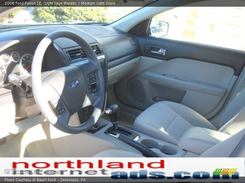 Light Sage Metallic / Medium Light Stone 2008 Ford Fusion SE