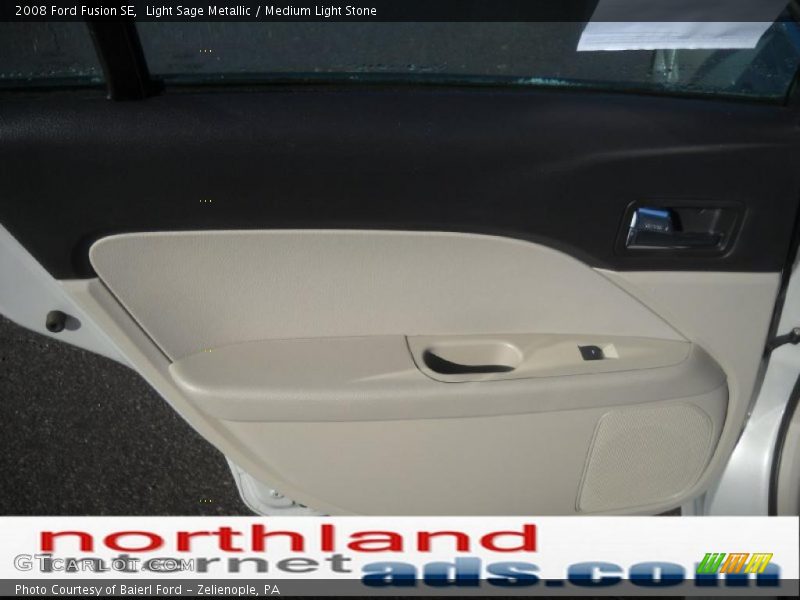 Light Sage Metallic / Medium Light Stone 2008 Ford Fusion SE