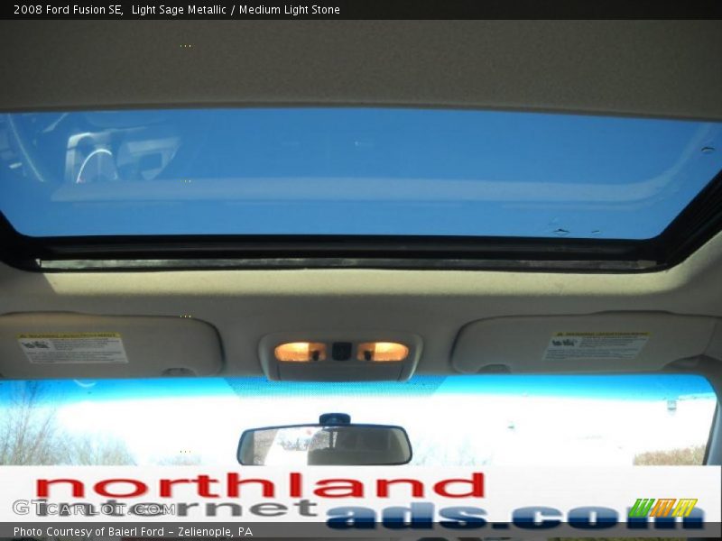 Light Sage Metallic / Medium Light Stone 2008 Ford Fusion SE