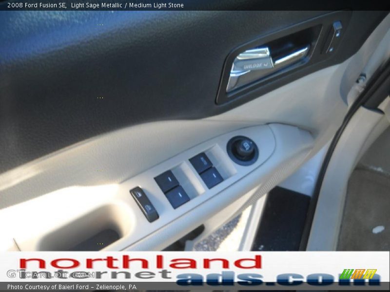 Light Sage Metallic / Medium Light Stone 2008 Ford Fusion SE