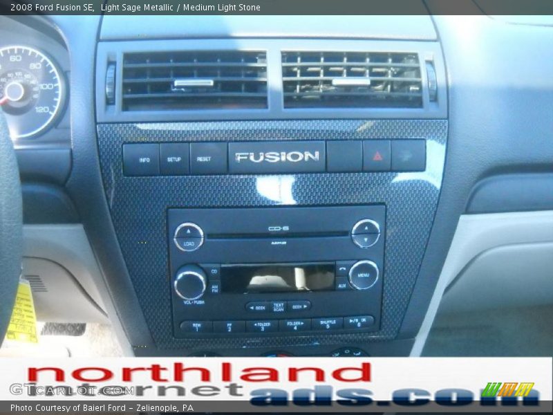 Light Sage Metallic / Medium Light Stone 2008 Ford Fusion SE