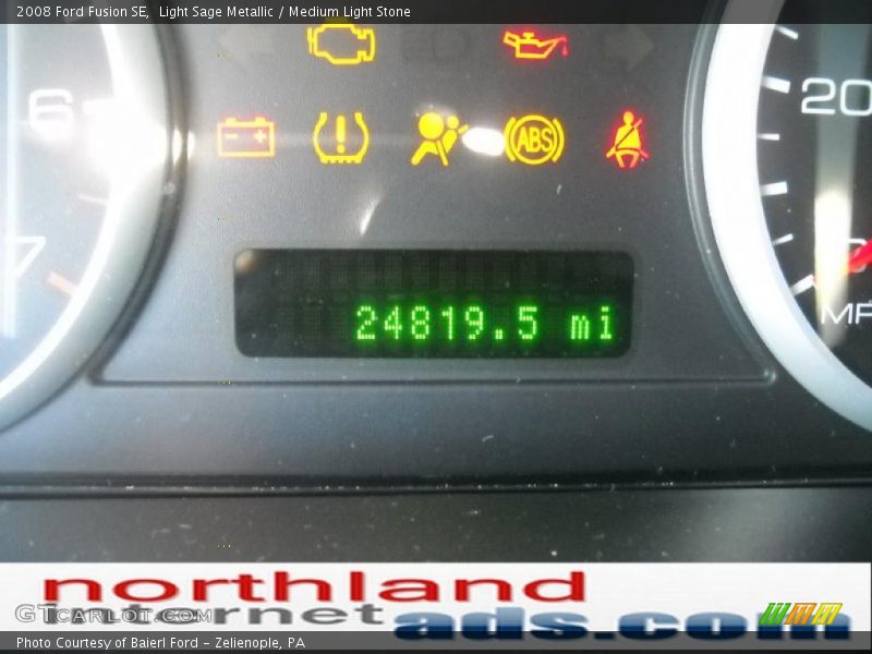 Light Sage Metallic / Medium Light Stone 2008 Ford Fusion SE