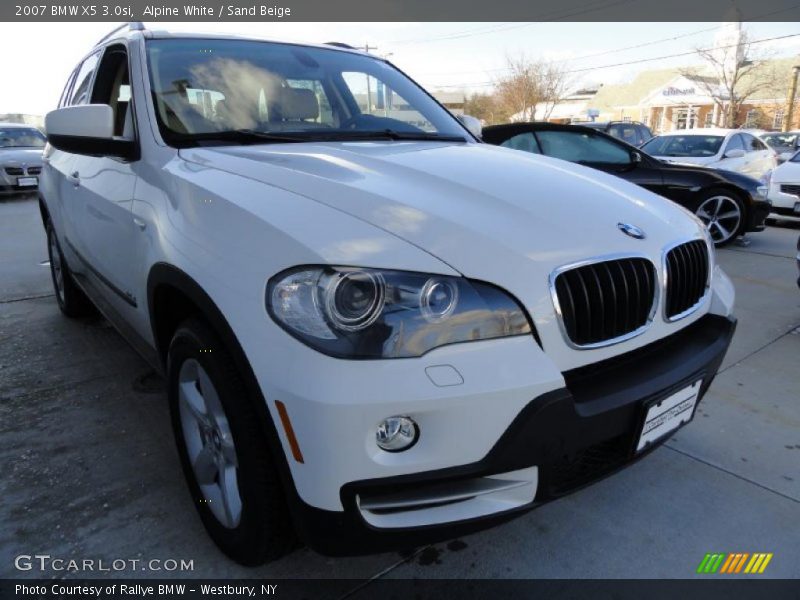 Alpine White / Sand Beige 2007 BMW X5 3.0si