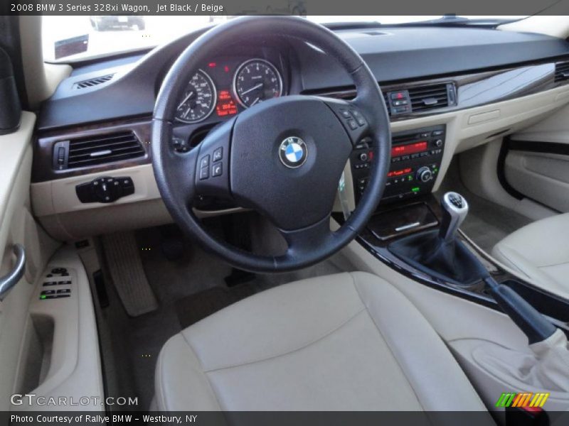 Beige Interior - 2008 3 Series 328xi Wagon 