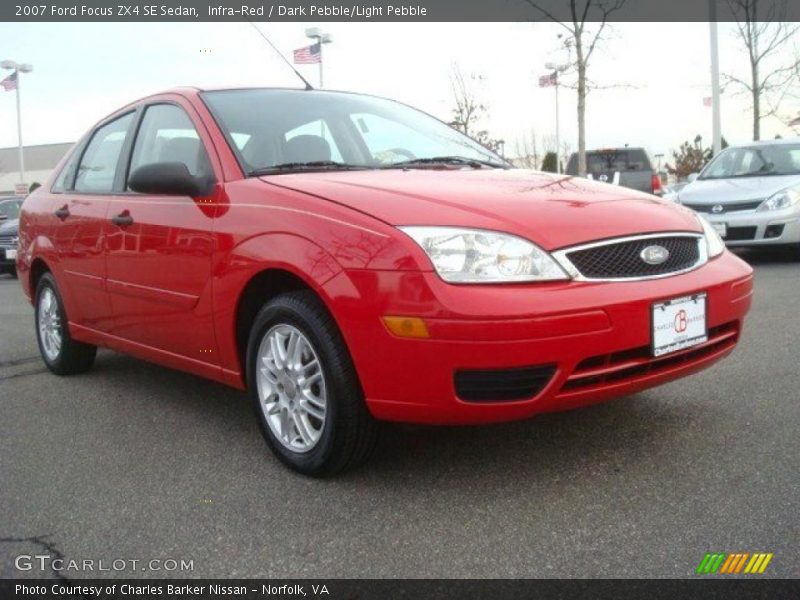 Infra-Red / Dark Pebble/Light Pebble 2007 Ford Focus ZX4 SE Sedan