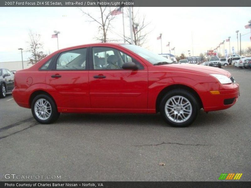 Infra-Red / Dark Pebble/Light Pebble 2007 Ford Focus ZX4 SE Sedan