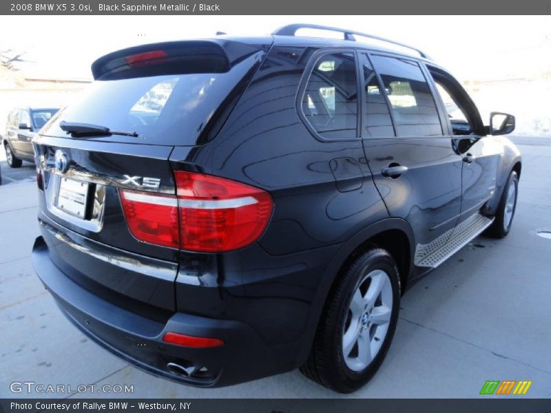 Black Sapphire Metallic / Black 2008 BMW X5 3.0si