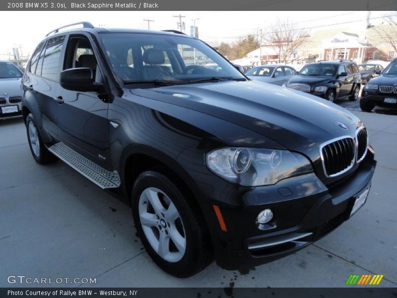 Black Sapphire Metallic / Black 2008 BMW X5 3.0si