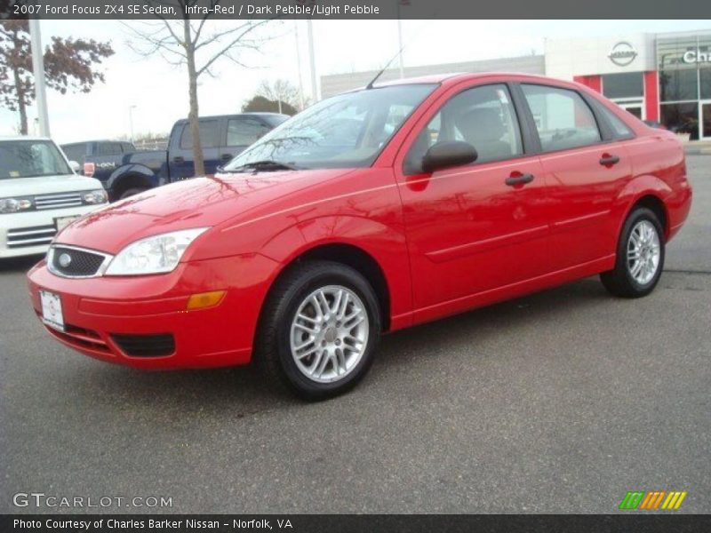 Infra-Red / Dark Pebble/Light Pebble 2007 Ford Focus ZX4 SE Sedan
