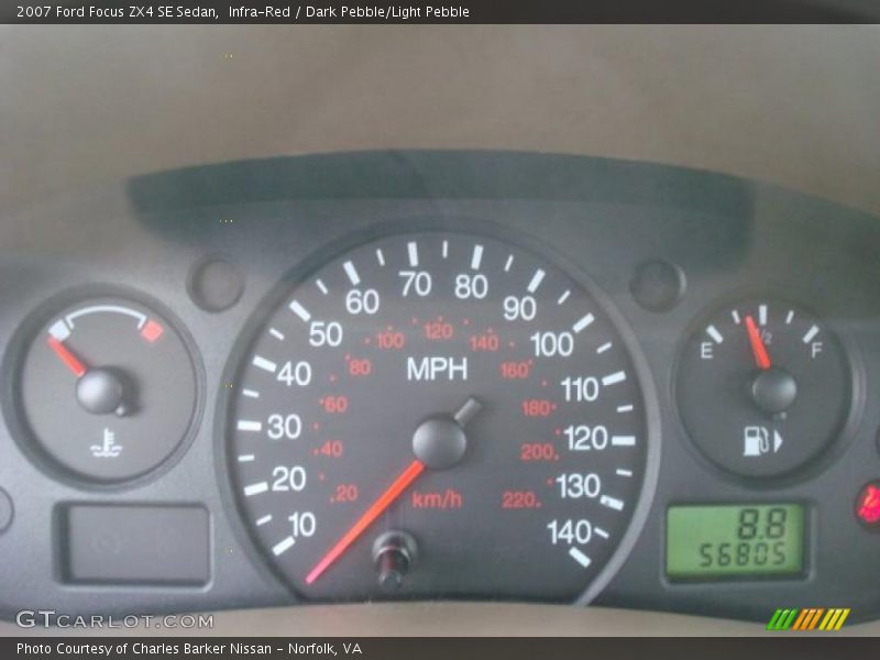 Infra-Red / Dark Pebble/Light Pebble 2007 Ford Focus ZX4 SE Sedan