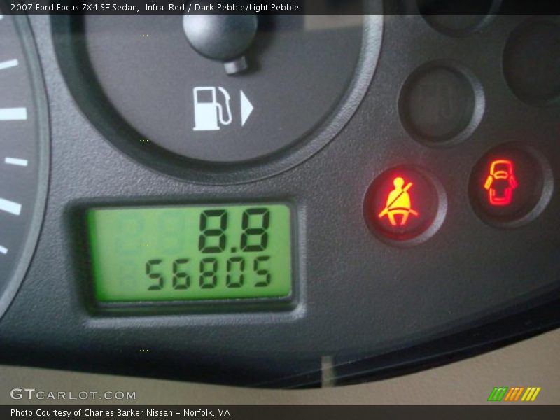 Infra-Red / Dark Pebble/Light Pebble 2007 Ford Focus ZX4 SE Sedan