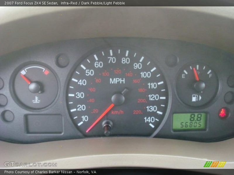 Infra-Red / Dark Pebble/Light Pebble 2007 Ford Focus ZX4 SE Sedan