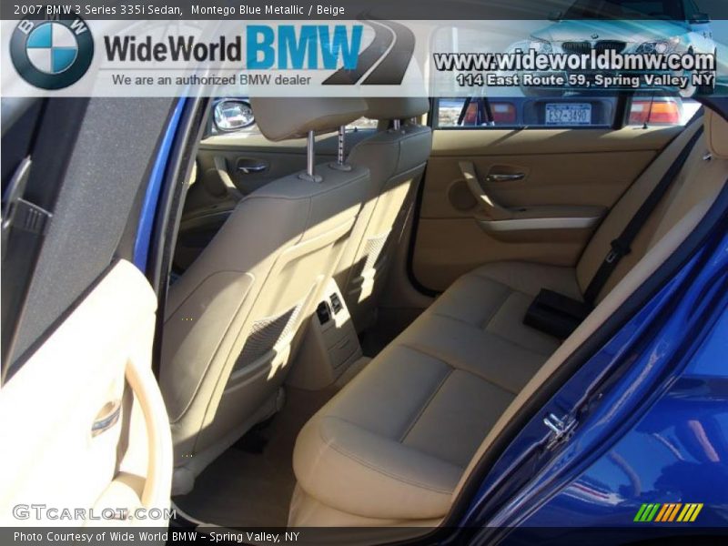 Montego Blue Metallic / Beige 2007 BMW 3 Series 335i Sedan