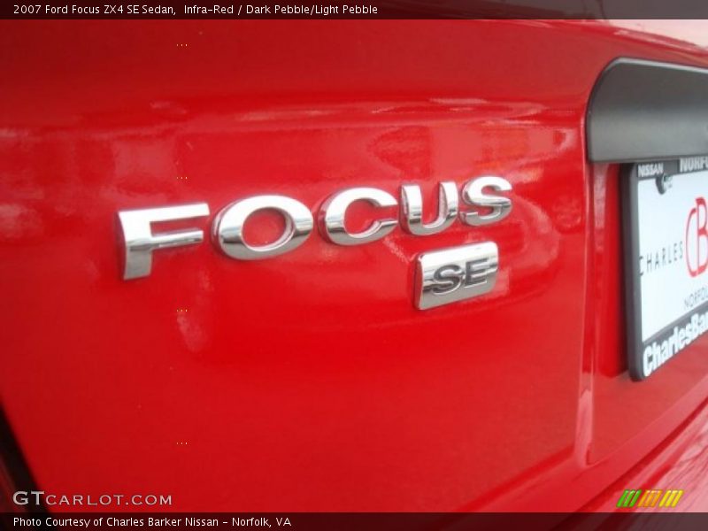 Infra-Red / Dark Pebble/Light Pebble 2007 Ford Focus ZX4 SE Sedan