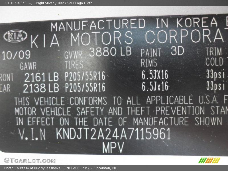 2010 Soul + Bright Silver Color Code 3D