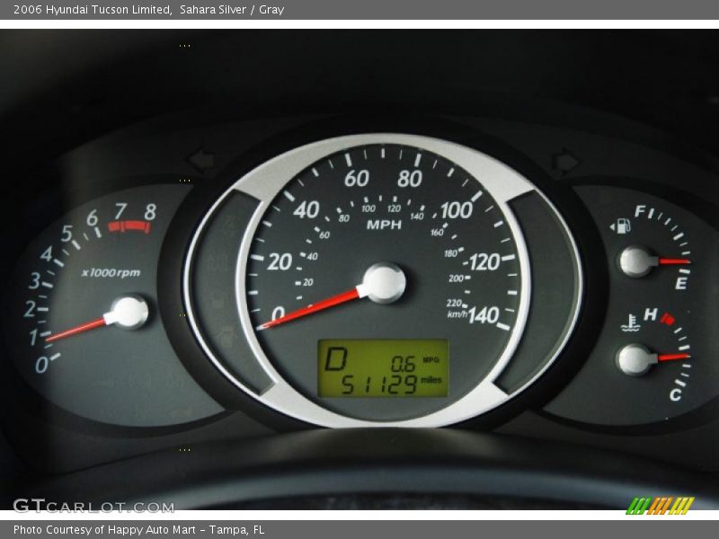 Sahara Silver / Gray 2006 Hyundai Tucson Limited