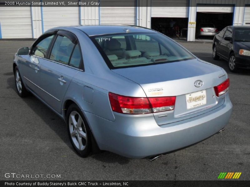 Silver Blue / Gray 2008 Hyundai Sonata Limited V6