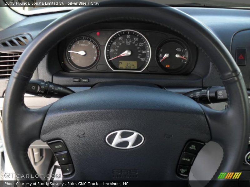 Silver Blue / Gray 2008 Hyundai Sonata Limited V6