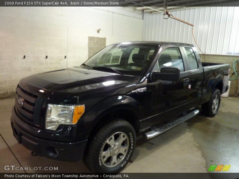 Black / Stone/Medium Stone 2009 Ford F150 STX SuperCab 4x4