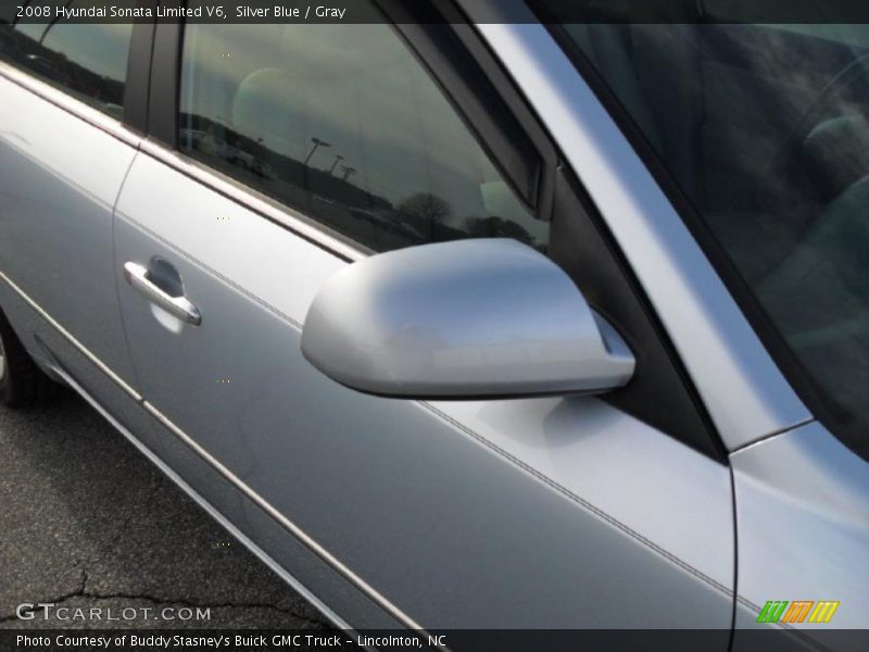 Silver Blue / Gray 2008 Hyundai Sonata Limited V6