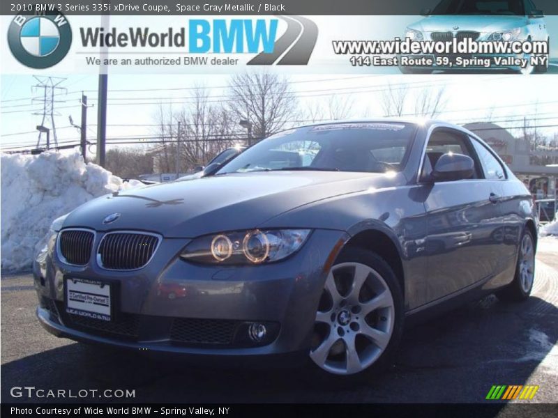Space Gray Metallic / Black 2010 BMW 3 Series 335i xDrive Coupe