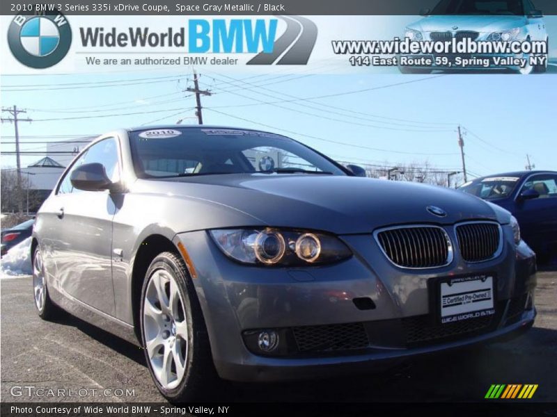 Space Gray Metallic / Black 2010 BMW 3 Series 335i xDrive Coupe