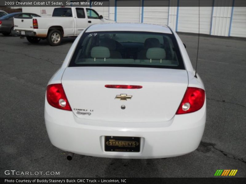 Summit White / Gray 2009 Chevrolet Cobalt LT Sedan