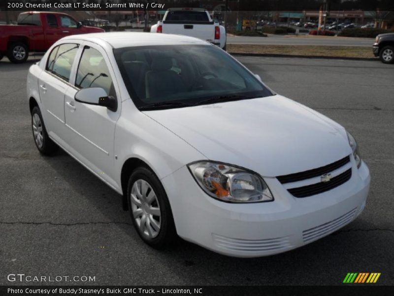 Summit White / Gray 2009 Chevrolet Cobalt LT Sedan