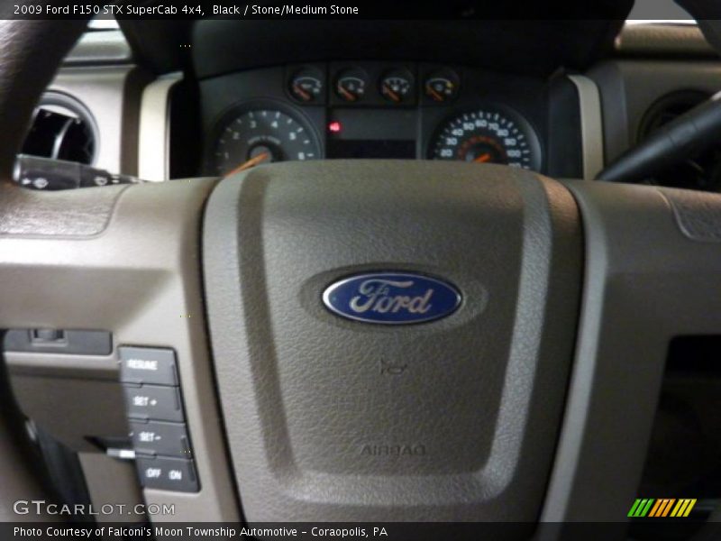 Black / Stone/Medium Stone 2009 Ford F150 STX SuperCab 4x4