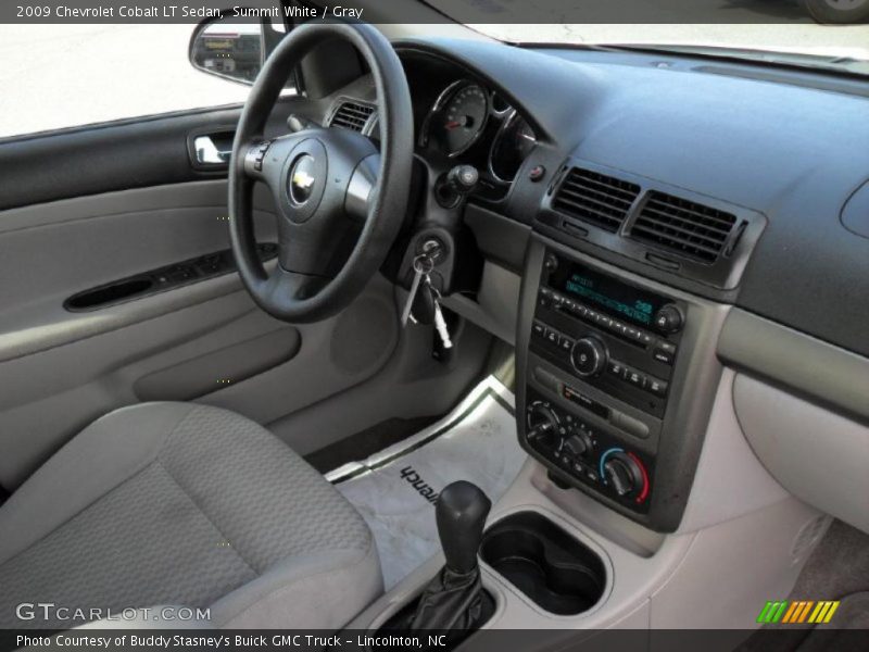 Summit White / Gray 2009 Chevrolet Cobalt LT Sedan