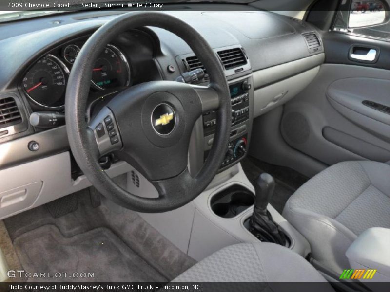 Summit White / Gray 2009 Chevrolet Cobalt LT Sedan