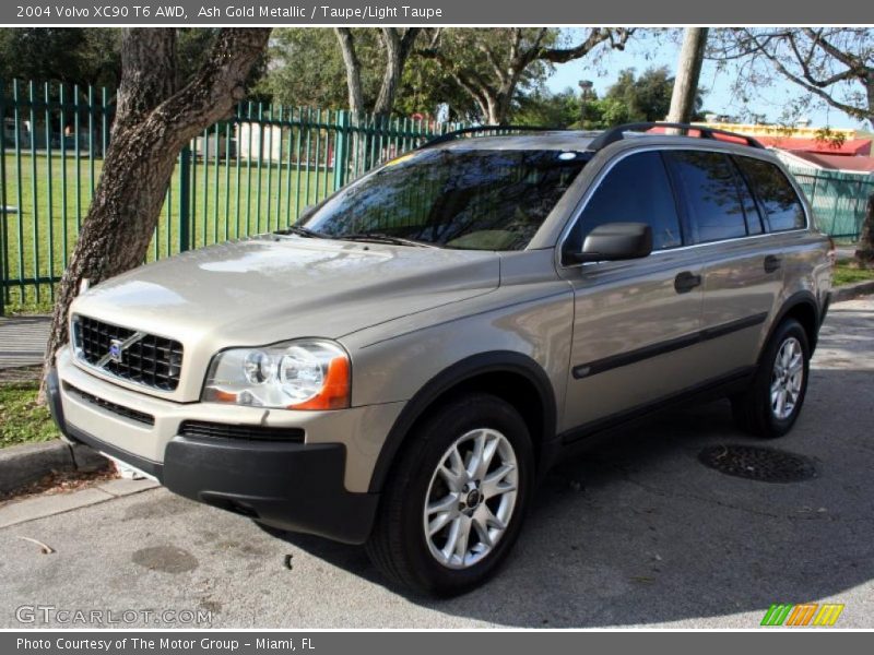 Ash Gold Metallic / Taupe/Light Taupe 2004 Volvo XC90 T6 AWD