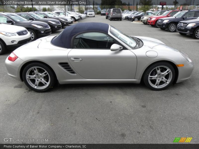 Arctic Silver Metallic / Stone Grey 2007 Porsche Boxster