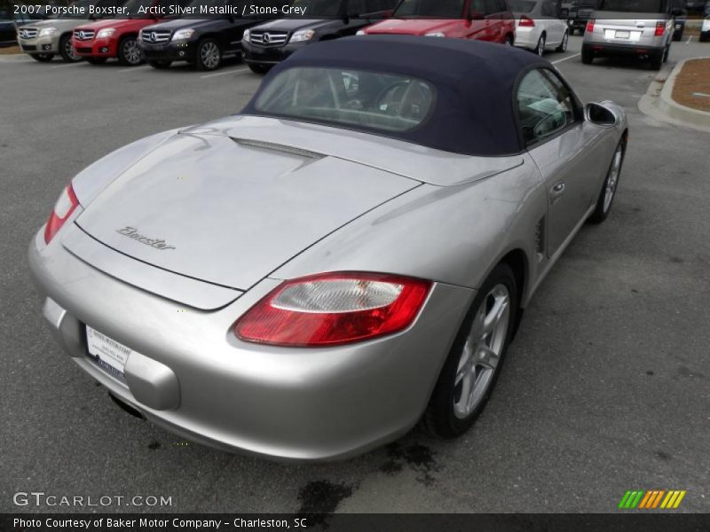 Arctic Silver Metallic / Stone Grey 2007 Porsche Boxster