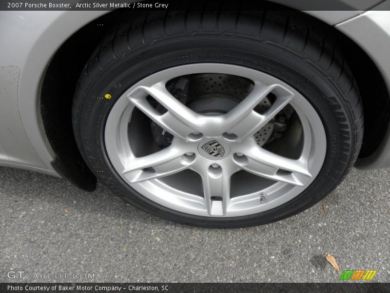 Arctic Silver Metallic / Stone Grey 2007 Porsche Boxster