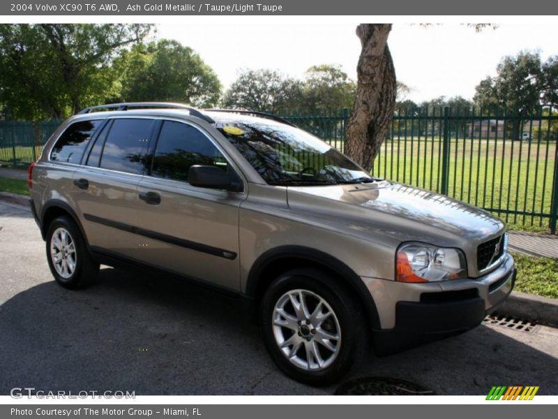 Ash Gold Metallic / Taupe/Light Taupe 2004 Volvo XC90 T6 AWD