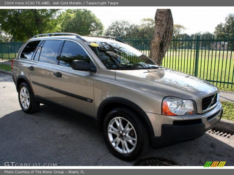 Ash Gold Metallic / Taupe/Light Taupe 2004 Volvo XC90 T6 AWD