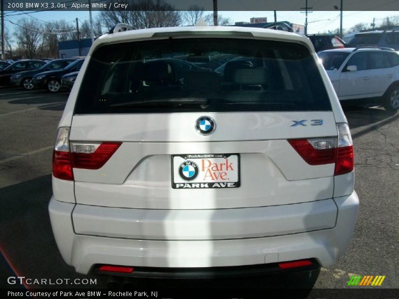 Alpine White / Grey 2008 BMW X3 3.0si