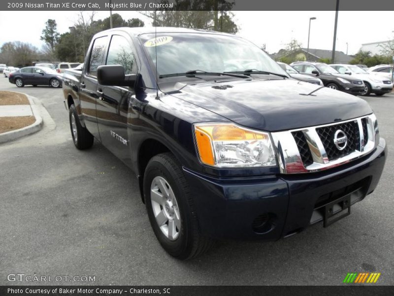 Majestic Blue / Charcoal 2009 Nissan Titan XE Crew Cab