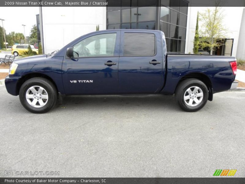 Majestic Blue / Charcoal 2009 Nissan Titan XE Crew Cab