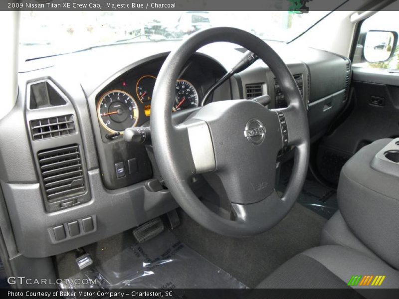 Majestic Blue / Charcoal 2009 Nissan Titan XE Crew Cab
