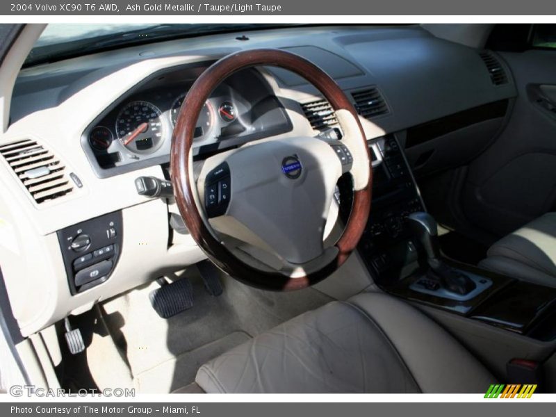 Ash Gold Metallic / Taupe/Light Taupe 2004 Volvo XC90 T6 AWD
