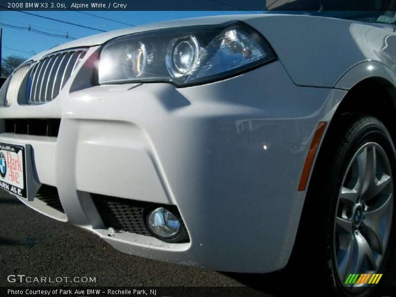 Alpine White / Grey 2008 BMW X3 3.0si