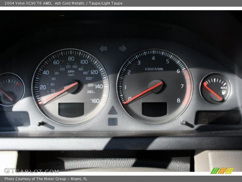 Ash Gold Metallic / Taupe/Light Taupe 2004 Volvo XC90 T6 AWD