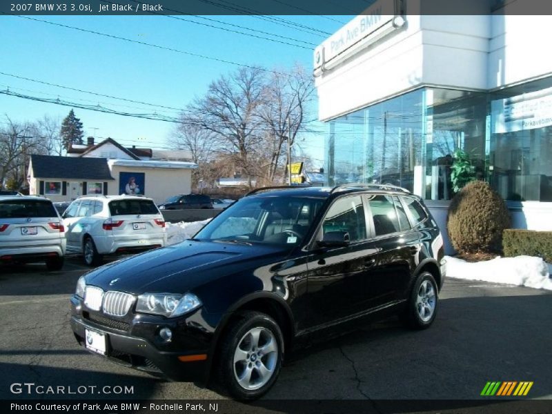 Jet Black / Black 2007 BMW X3 3.0si