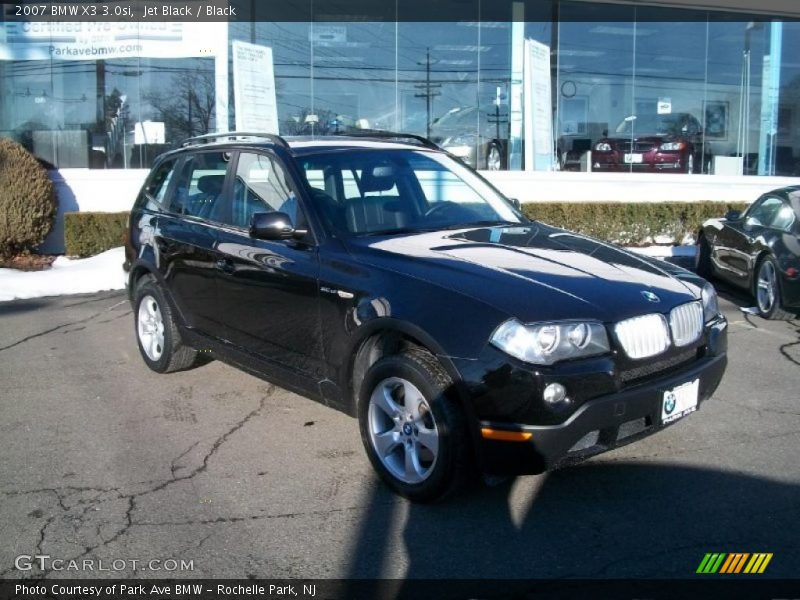 Jet Black / Black 2007 BMW X3 3.0si